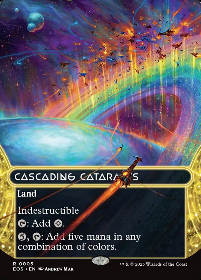 Cascading Cataracts (#005) (Borderless): Edge of Eternities: Stellar Sights