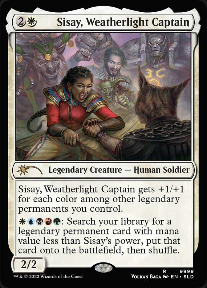 Sisay, Weatherlight Captain (Secret Lair) (#9999) (Left-Handed) - (Foil): Secret Lair Drop