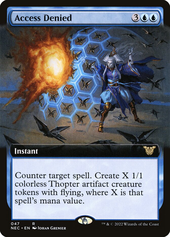 Access Denied (Extended Art): Neon Dynasty Commander