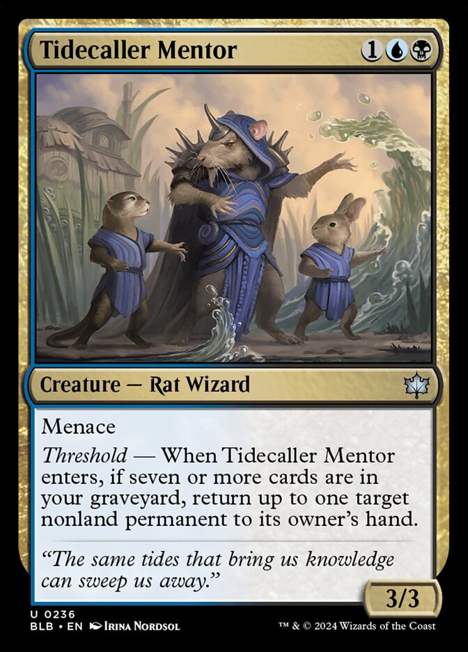 Tidecaller Mentor - (Foil): Bloomburrow