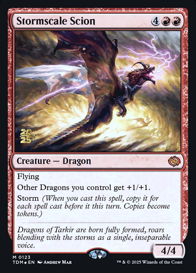 Stormscale Scion (Prerelease) (Tarkir: Dragonstorm) - (Foil): Tarkir: Dragonstorm Promos