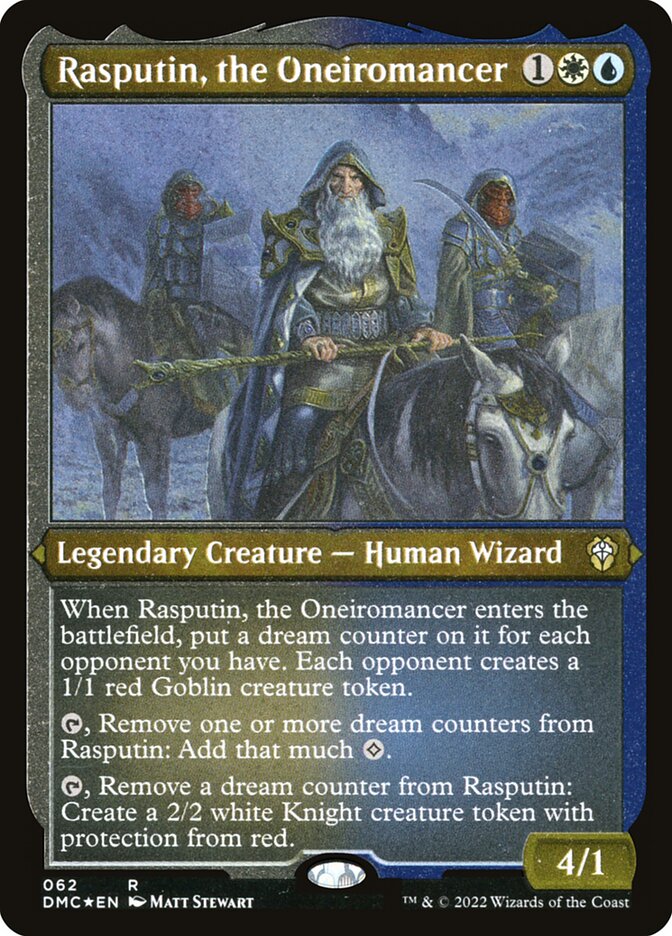 Rasputin, the Oneiromancer (Foil Etched) - (Foil): Dominaria United Commander
