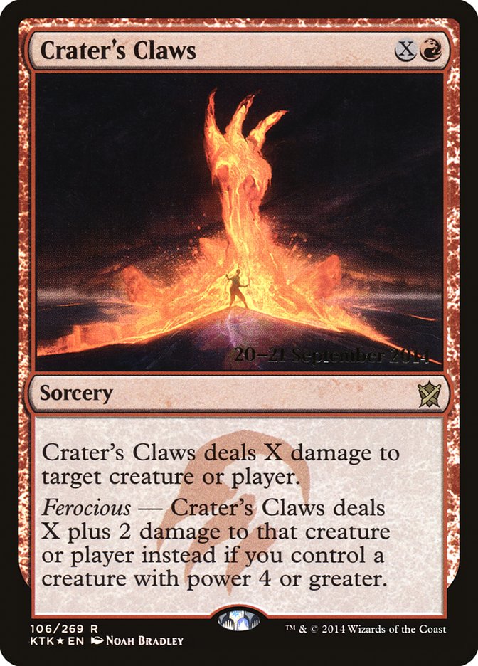 Crater's Claws (Prerelease) (Khans of Tarkir) - (Foil): Khans of Tarkir Promos