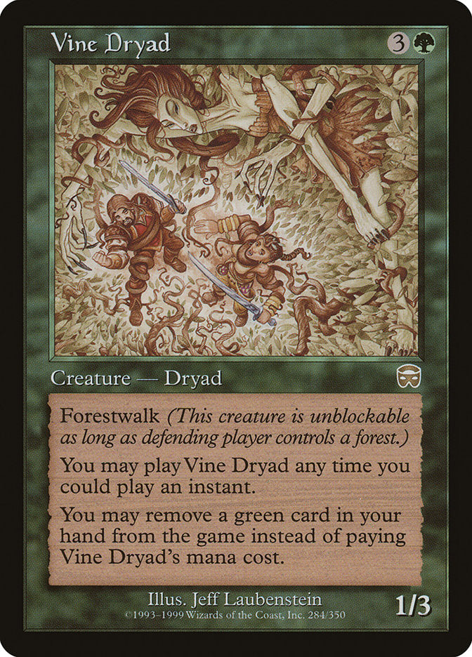 Vine Dryad - (Foil): Mercadian Masques