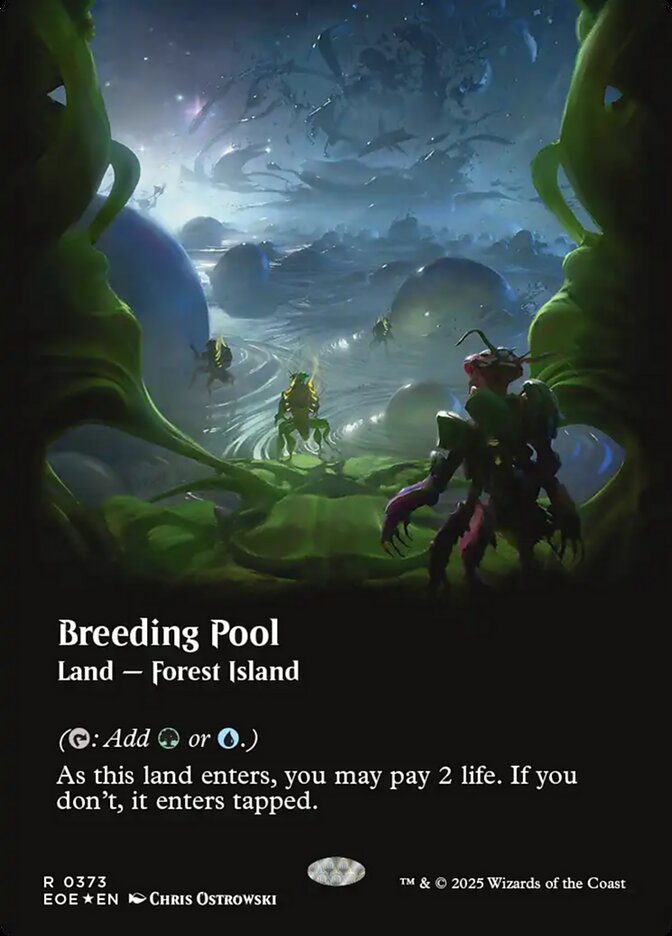 Breeding Pool (Borderless) (Galaxy Foil) - (Foil): Edge of Eternities