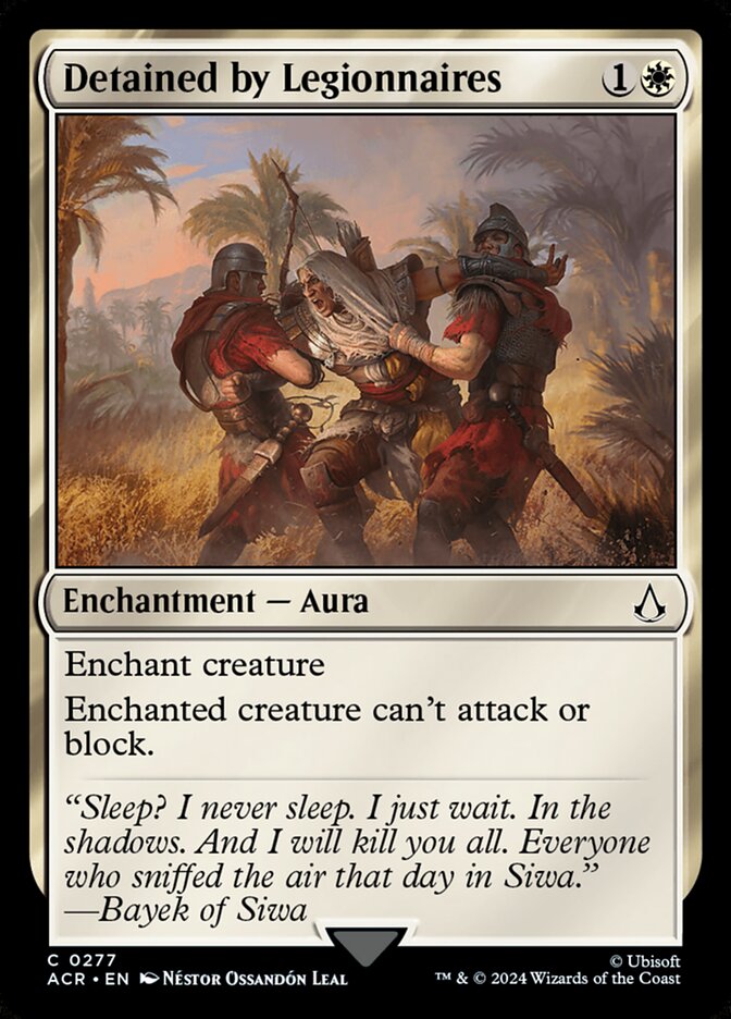 Detained by Legionnaires: Assassin's Creed