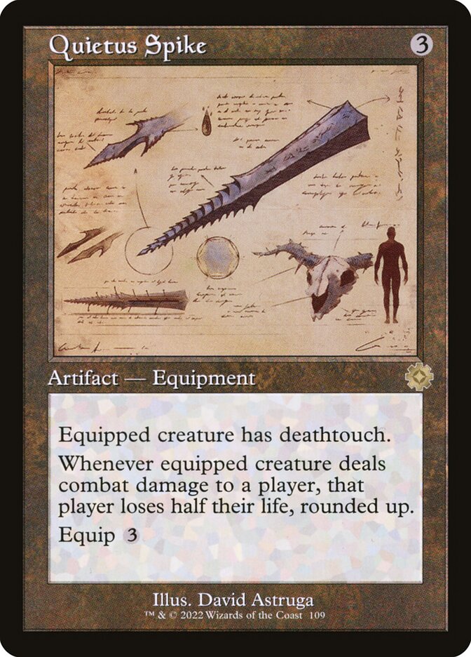 Quietus Spike (#109) (Retro Frame) - (Foil): The Brothers' War Retro Artifacts