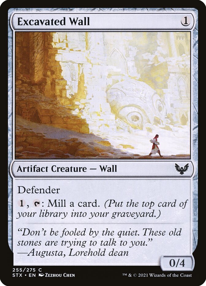 Excavated Wall - (Foil): Strixhaven: School of Mages