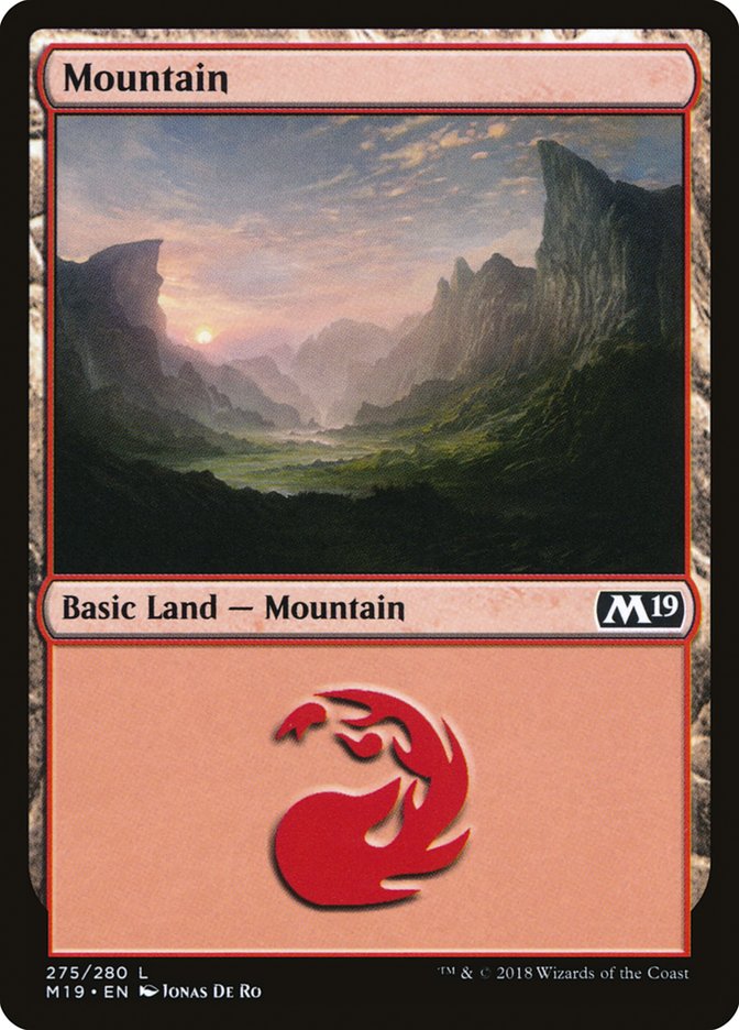 Mountain (#275): Core Set 2019