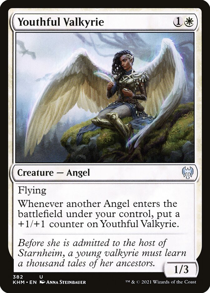 Youthful Valkyrie - (Foil): Kaldheim