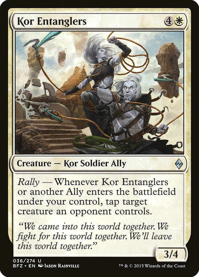 Kor Entanglers - (Foil): Battle for Zendikar