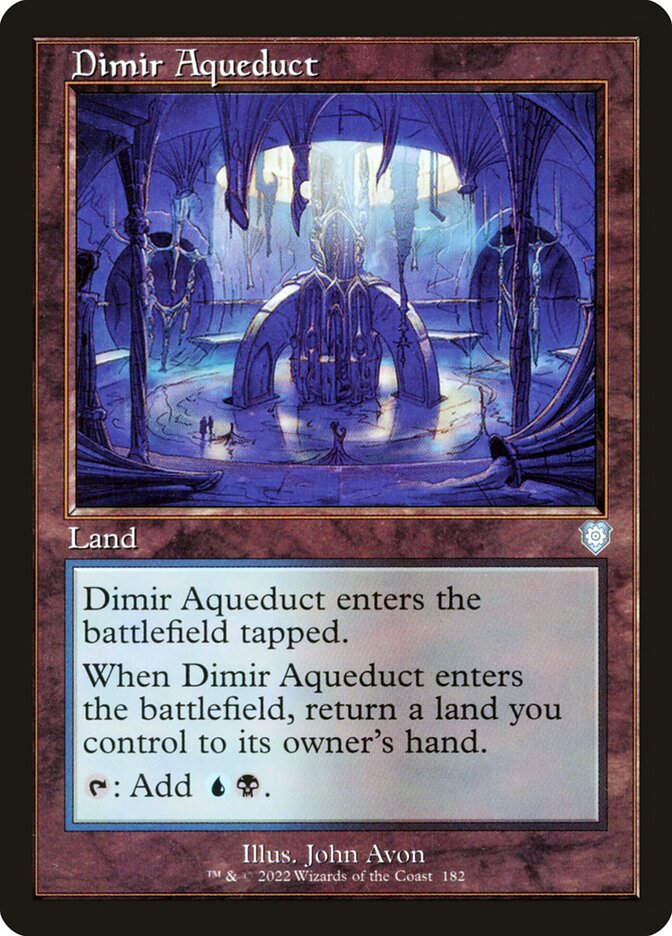 Dimir Aqueduct (Retro Frame): The Brothers' War Commander