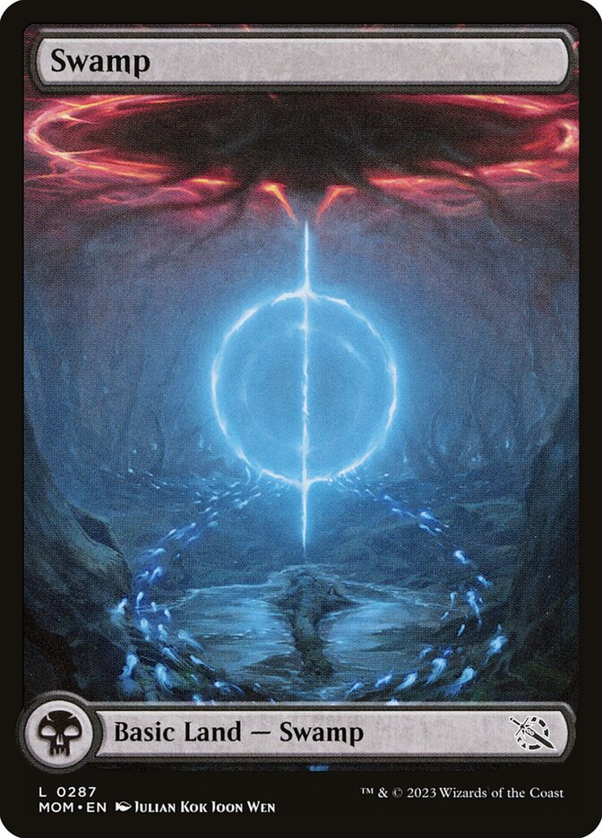 Swamp (#287) (Full Art) - (Foil): March of the Machine
