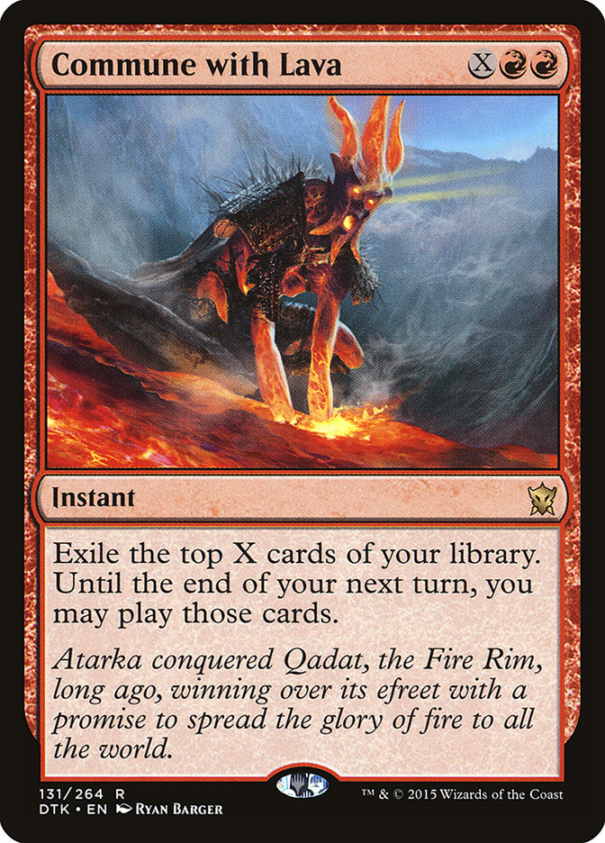 Commune with Lava - (Foil): Dragons of Tarkir