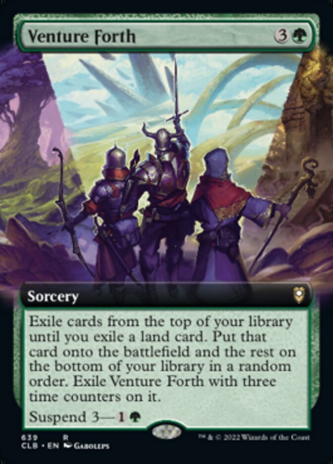 Venture Forth - (Foil): Commander Legends: Battle for Baldur's Gate