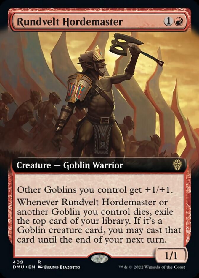 Rundvelt Hordemaster (Extended Art) - (Foil): Dominaria United