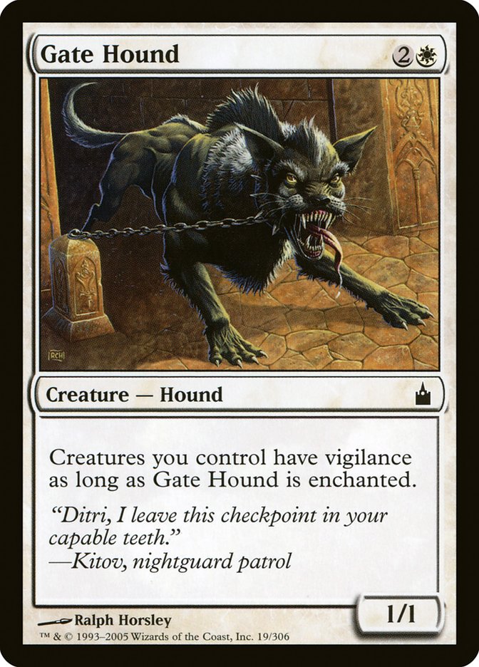 Gate Hound - (Foil): Ravnica: City of Guilds