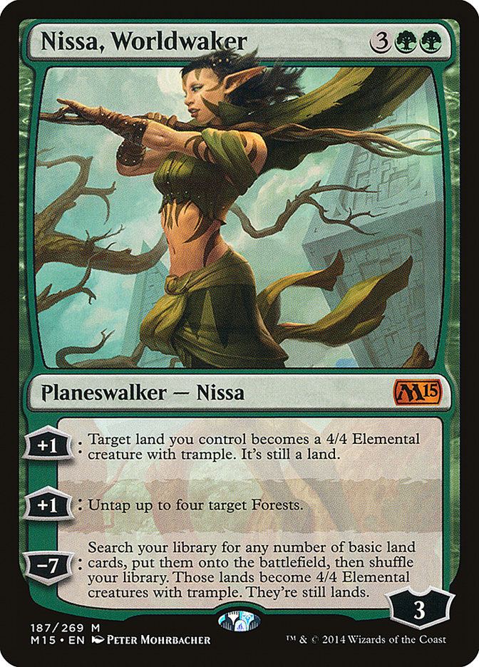 Nissa, Worldwaker - (Foil): Magic 2015