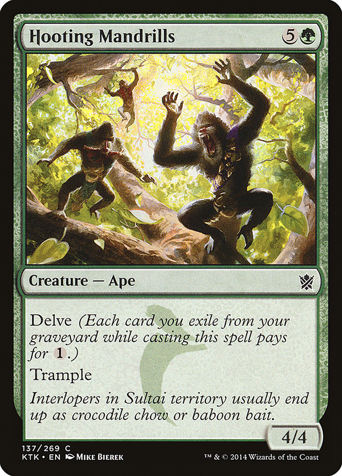 Hooting Mandrills - (Foil): Khans of Tarkir