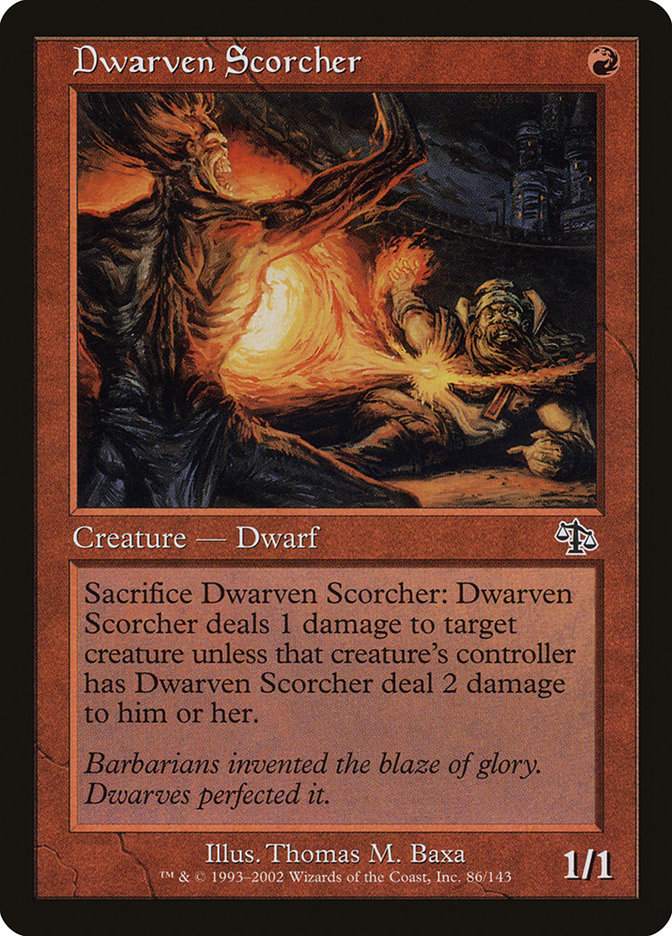 Dwarven Scorcher - (Foil): Judgment