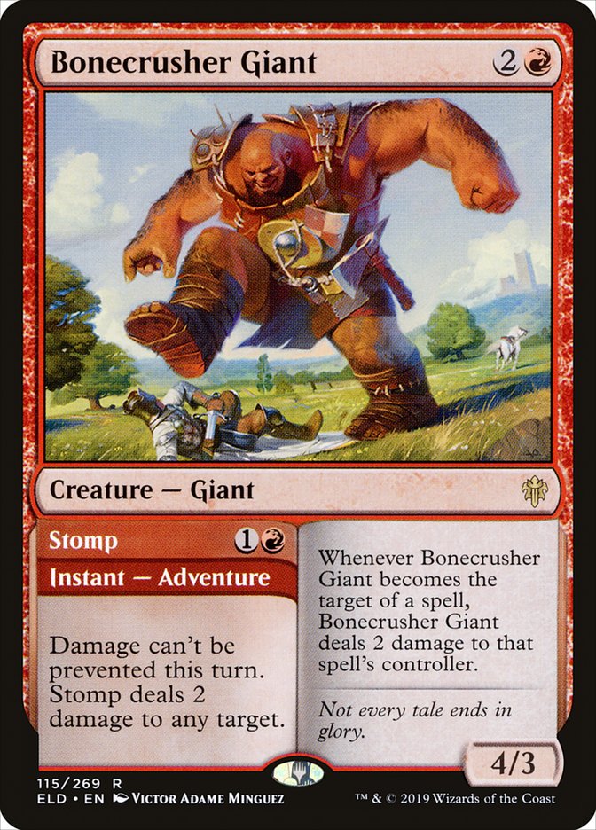 Bonecrusher Giant // Stomp: Throne of Eldraine