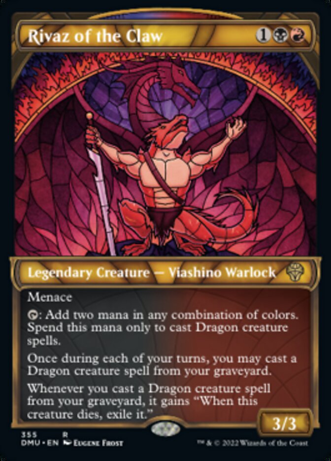 Rivaz of the Claw (Showcase) (Textured Foil) - (Foil): Dominaria United