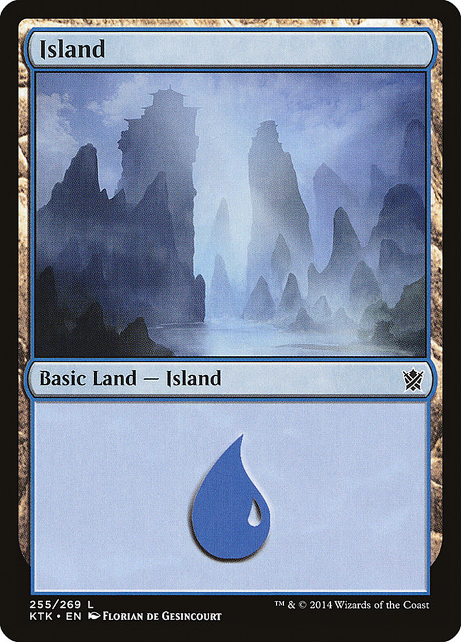 Island (#255) - (Foil): Khans of Tarkir