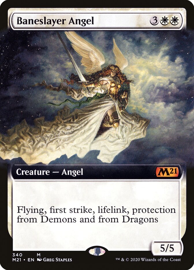 Baneslayer Angel (Extended Art): Core Set 2021