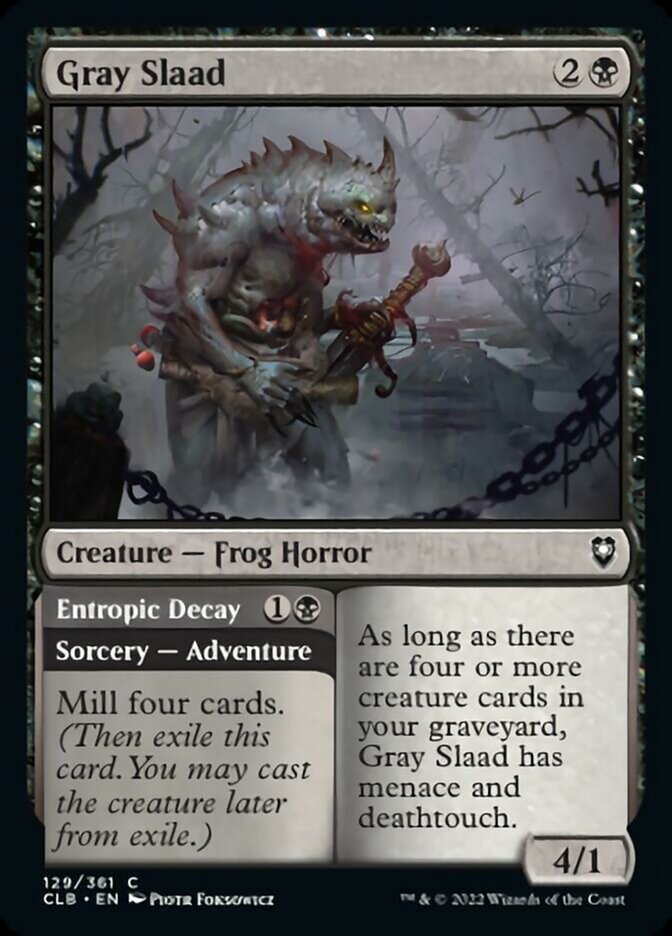 Gray Slaad // Entropic Decay - (Foil): Commander Legends: Battle for Baldur's Gate