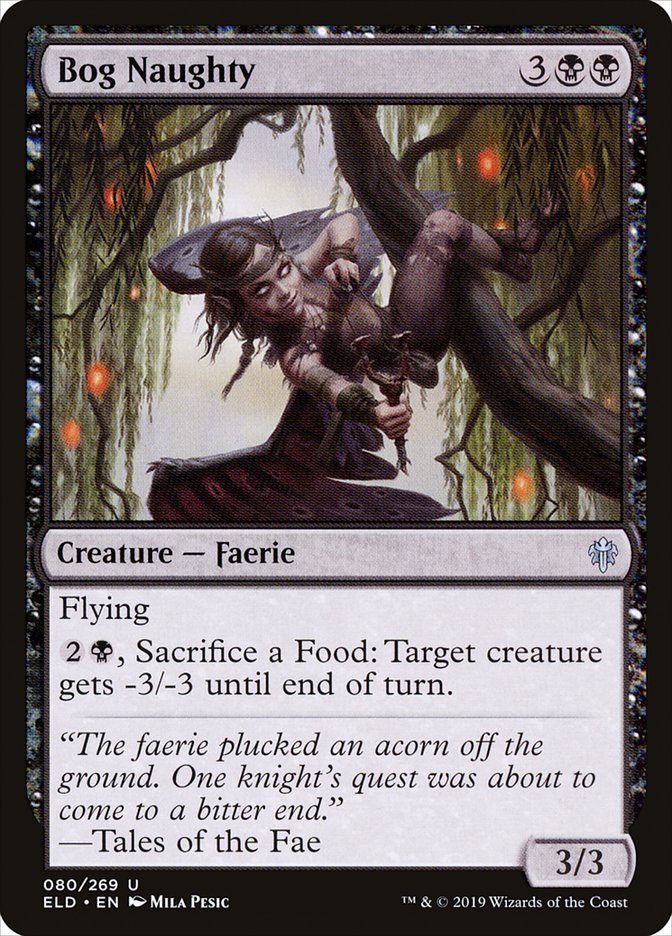 Bog Naughty - (Foil): Throne of Eldraine