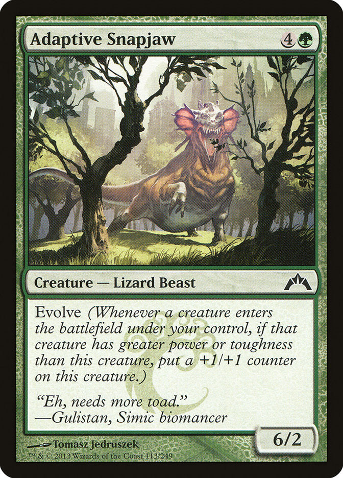 Adaptive Snapjaw - (Foil): Gatecrash