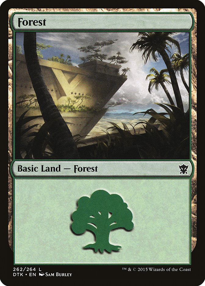 Forest (#262) - (Foil): Dragons of Tarkir