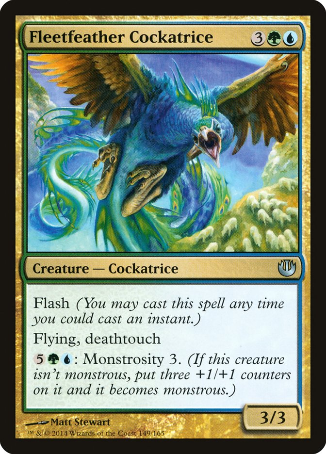 Fleetfeather Cockatrice - (Foil): Journey into Nyx