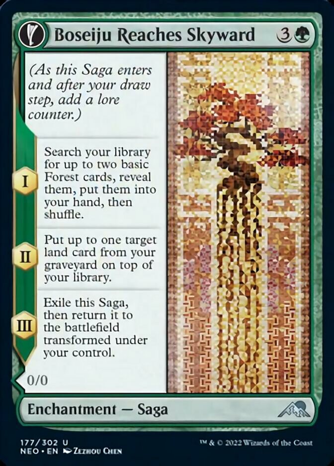 Boseiju Reaches Skyward // Branch of Boseiju - (Foil): Kamigawa: Neon Dynasty