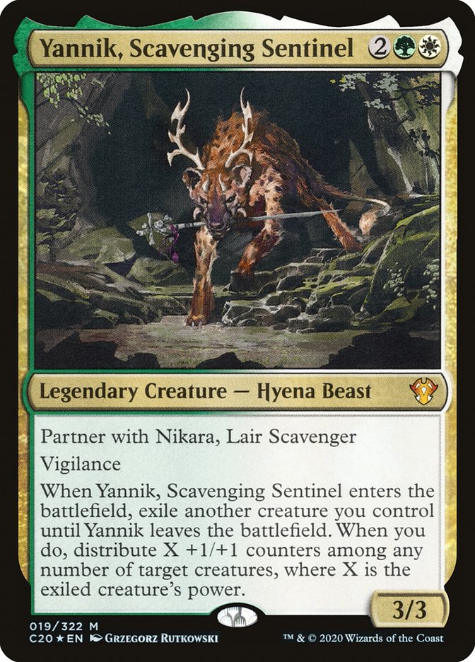 Yannik, Scavenging Sentinel - (Foil): Commander 2020