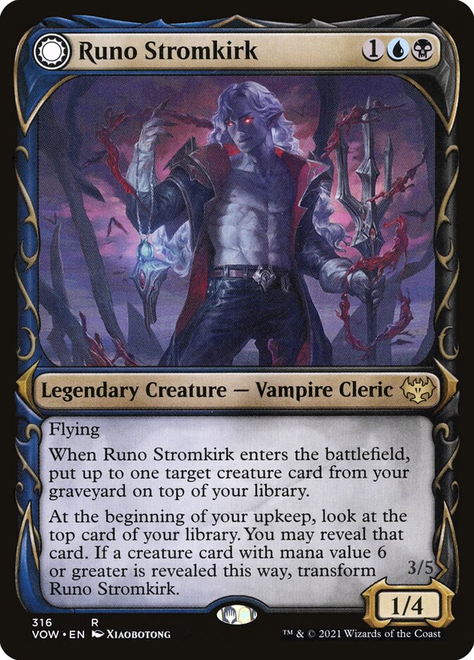 Runo Stromkirk // Krothuss, Lord of the Deep (#316) (Showcase): Innistrad: Crimson Vow