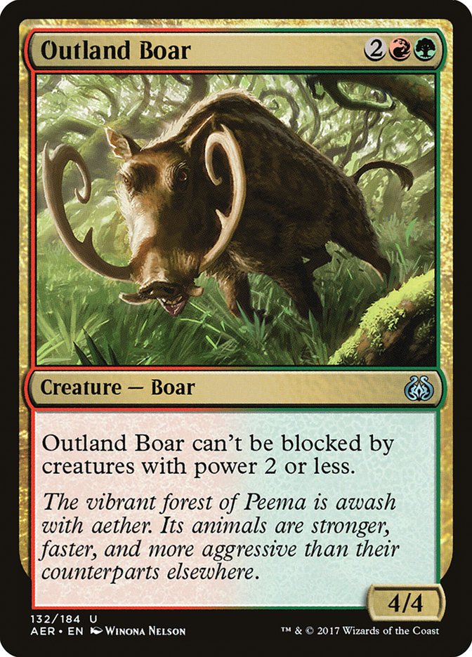 Outland Boar - (Foil): Aether Revolt