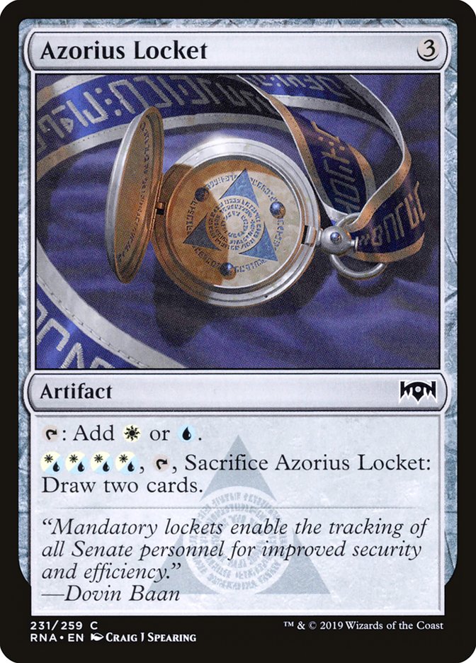 Azorius Locket - (Foil): Ravnica Allegiance
