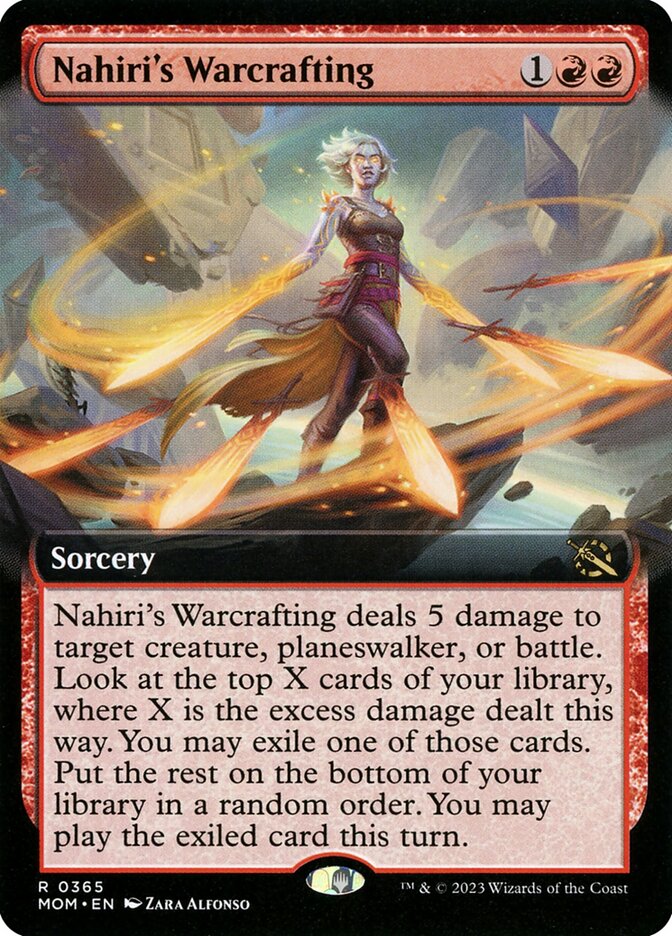 Nahiri's Warcrafting (Extended Art) - (Foil): March of the Machine
