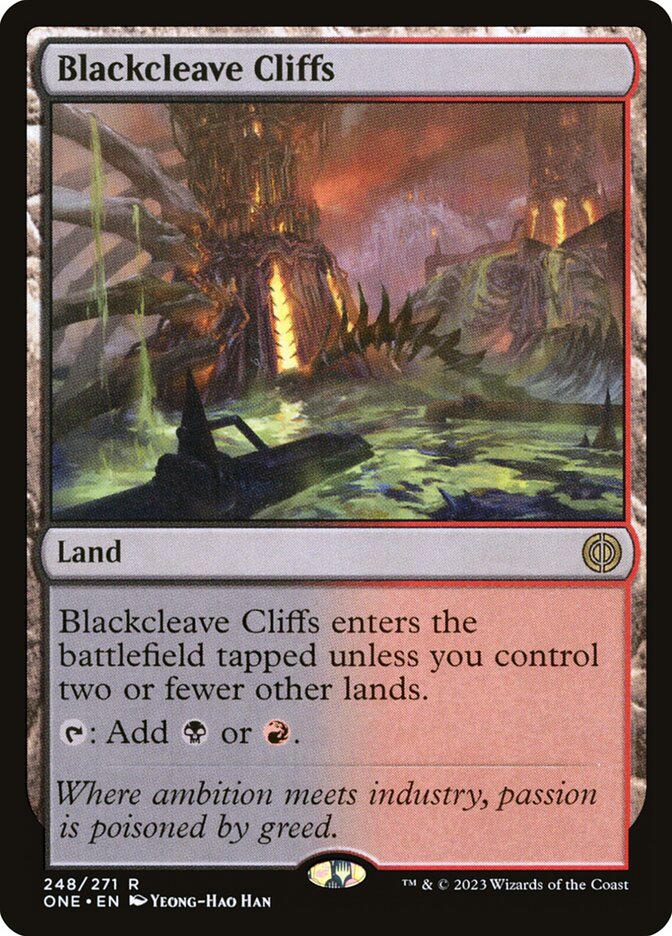 Blackcleave Cliffs: Phyrexia: All Will Be One