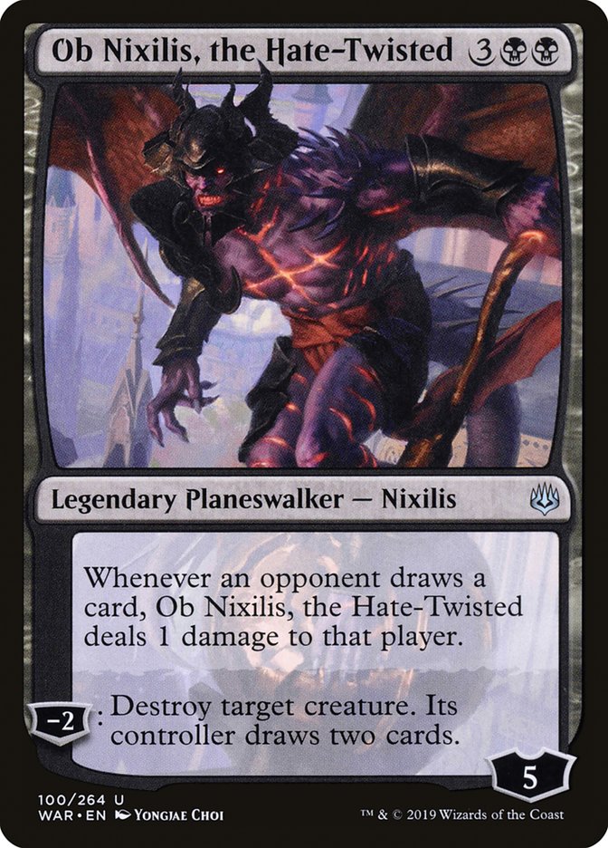 Ob Nixilis, the Hate-Twisted - (Foil): War of the Spark