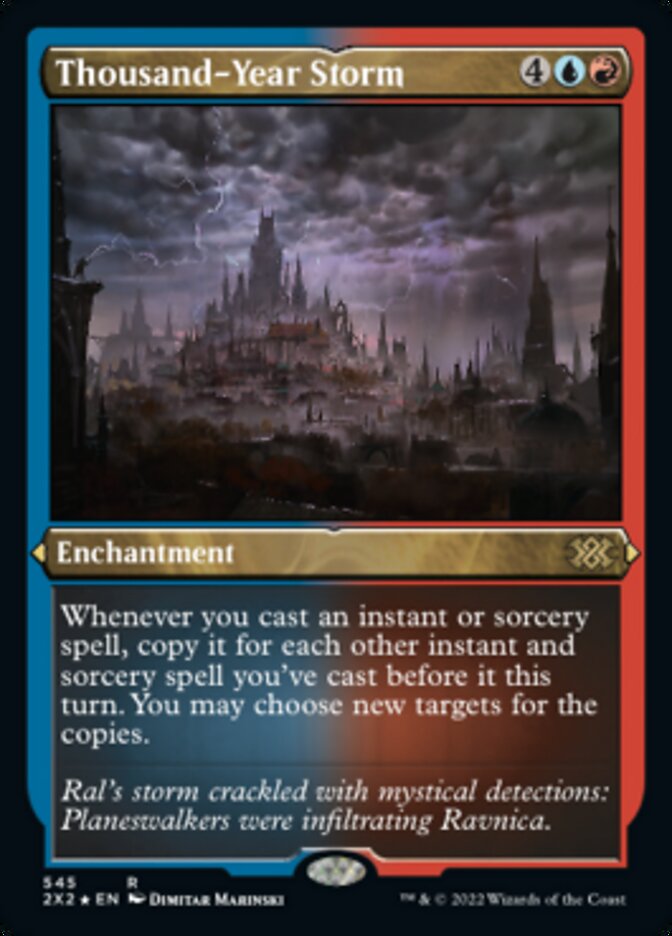 Thousand-Year Storm (Foil Etched) - (Foil): Double Masters 2022