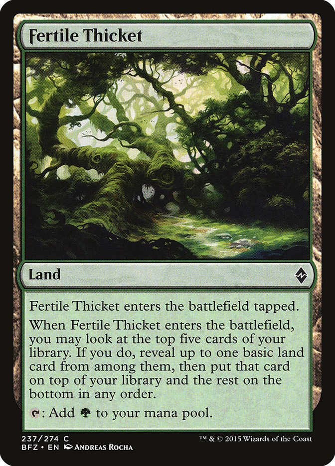Fertile Thicket: Battle for Zendikar