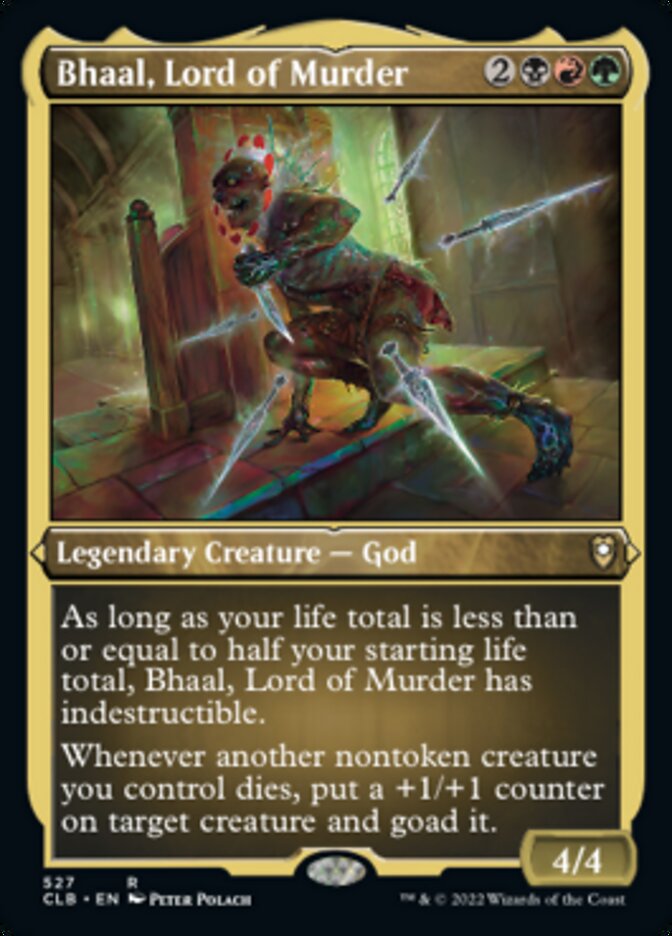 Bhaal, Lord of Murder (Foil Etched) - (Foil): Commander Legends: Battle for Baldur's Gate
