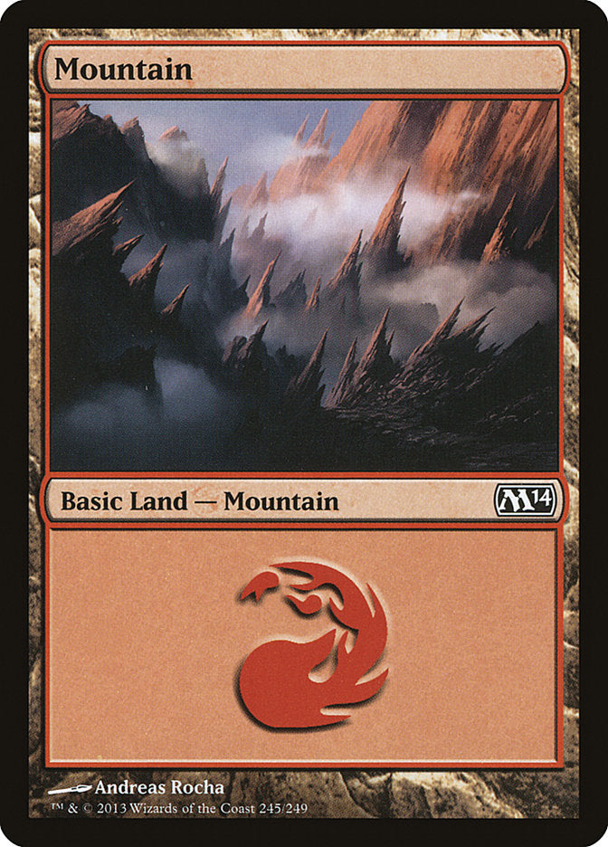 Mountain (#245) - (Foil): Magic 2014