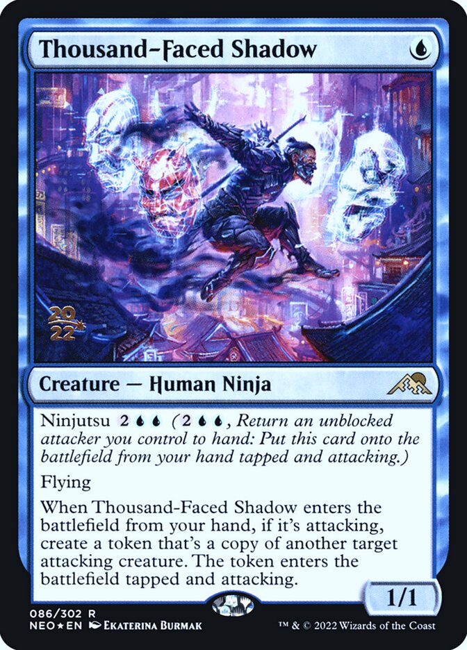 Thousand-Faced Shadow - (Foil): Kamigawa: Neon Dynasty Promos
