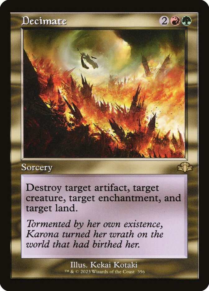 Decimate (Retro Frame): Dominaria Remastered
