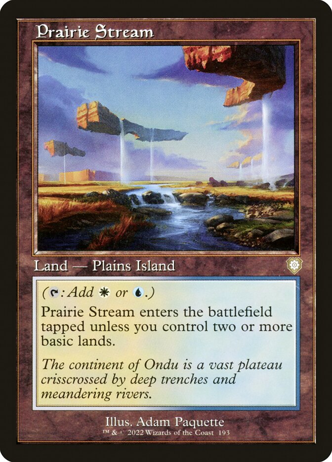Prairie Stream (Retro Frame): The Brothers' War Commander