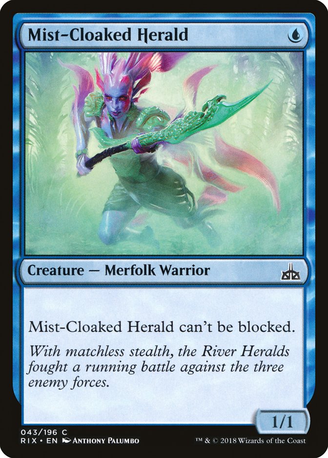 Mist-Cloaked Herald: Rivals of Ixalan
