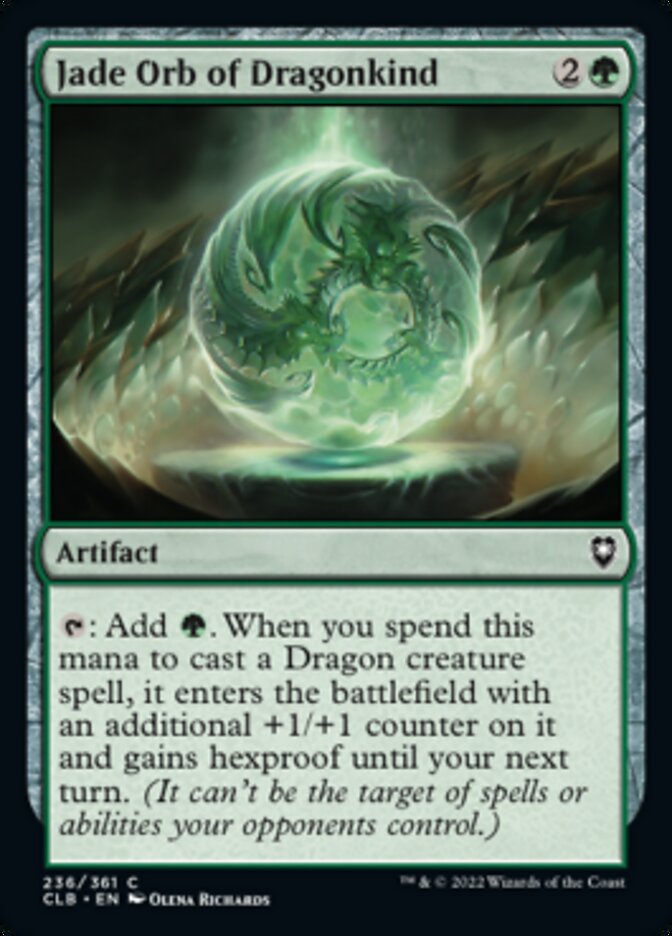 Jade Orb of Dragonkind - (Foil): Commander Legends: Battle for Baldur's Gate